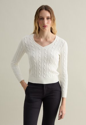 PIOMBO Jumper - cream white