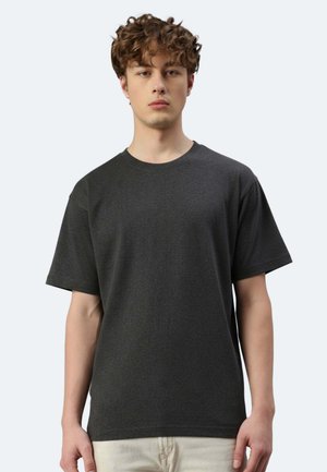 UNISEX BIO PABLO - T-shirt basic - noir chine