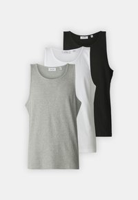 ONSPAGE RIBBED TANK TOP 3 PACK - Top - black/white/light grey