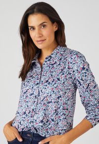 Damart CHAUDE - Camicia - marine fleuri