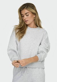 ONLY ONLBEST CREW NECK - Mikina - light grey melange