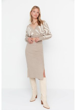 TWO-PIECE SET - Jumper - beige