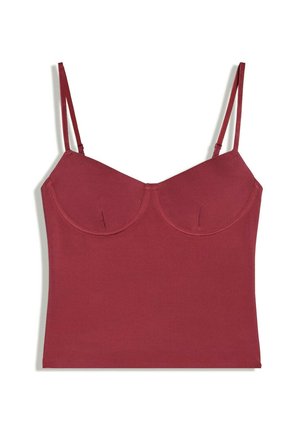 Bershka, TOP - Débardeur - red