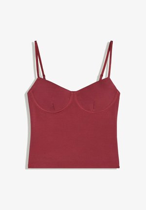 Bershka, TOP - Débardeur - red
