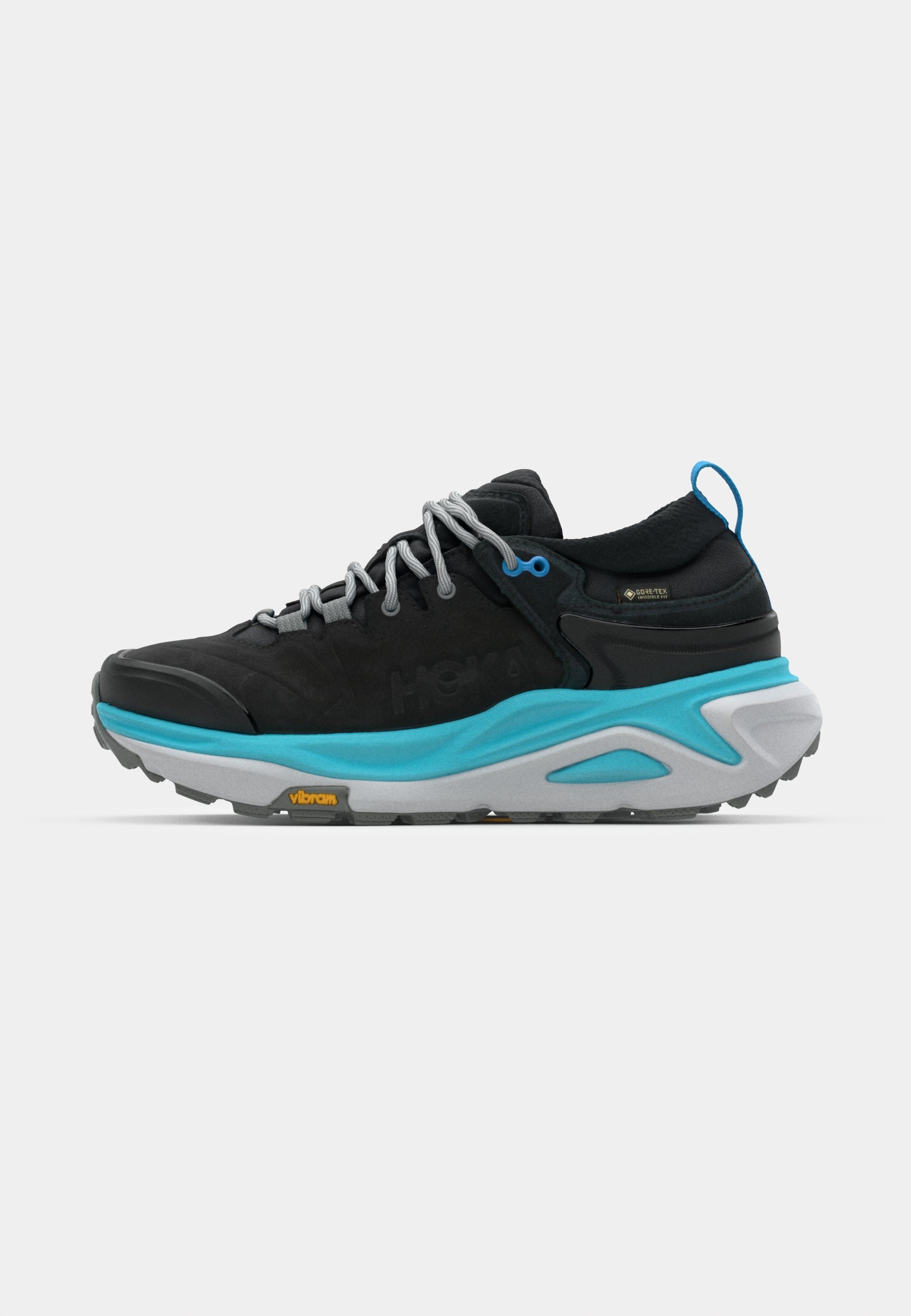 HOKA KAHA 3 LOW GTX - Zapatillas de senderismo - black/cielo blue