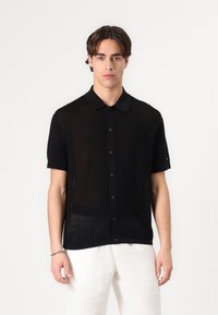 Tommy Hilfiger STRUCTURE OPEN SHIRT - Chemise - black