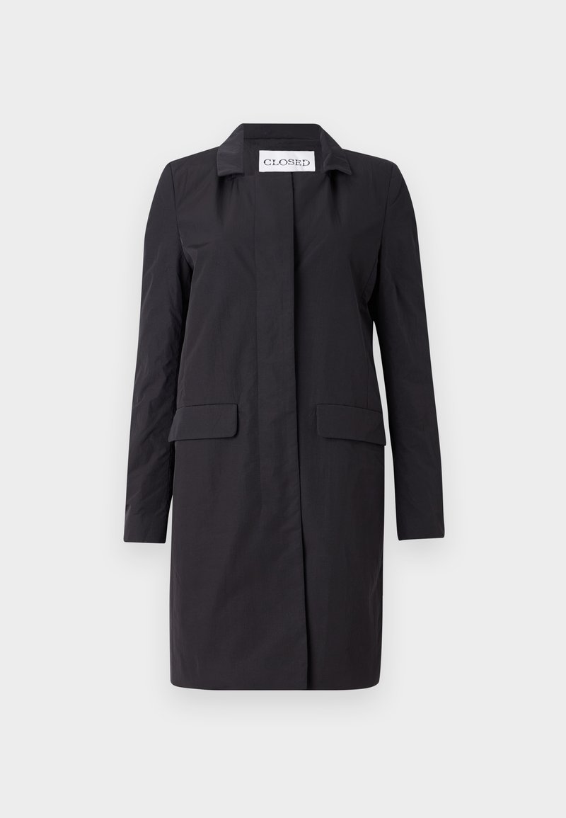 closed Trenchcoat zwart