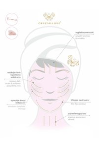 Różowy kwarcowy wałek do twarzy i kryształowy gua sha, z gładkimi powierzchniami, jasnoróżowym kolorem i złotymi akcentami, oferujące korzyści dla pielęgnacji skóry.