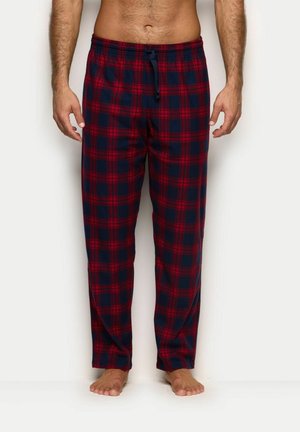 Nattøj bukser - dark blue-red checkered