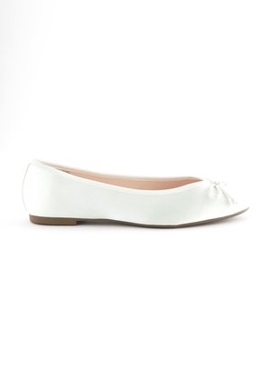 WEDDING SATIN BALLERINA BRIDAL SHOES - Baleriinad - ivory white