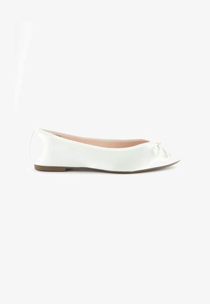 WEDDING SATIN BALLERINA BRIDAL SHOES - Balerini - ivory white