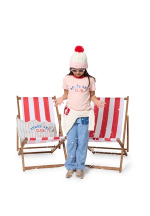 Kids around, SHORT SLEEVES TEE-SHIRT - Μπλουζάκι με στάμπα - pale pink