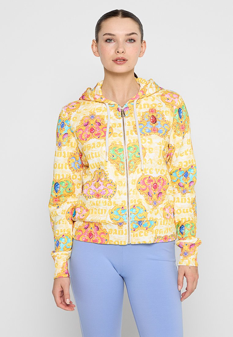 Versace Jeans Couture Sweater met rits geel Versace Jeans Couture Sweater met rits geel