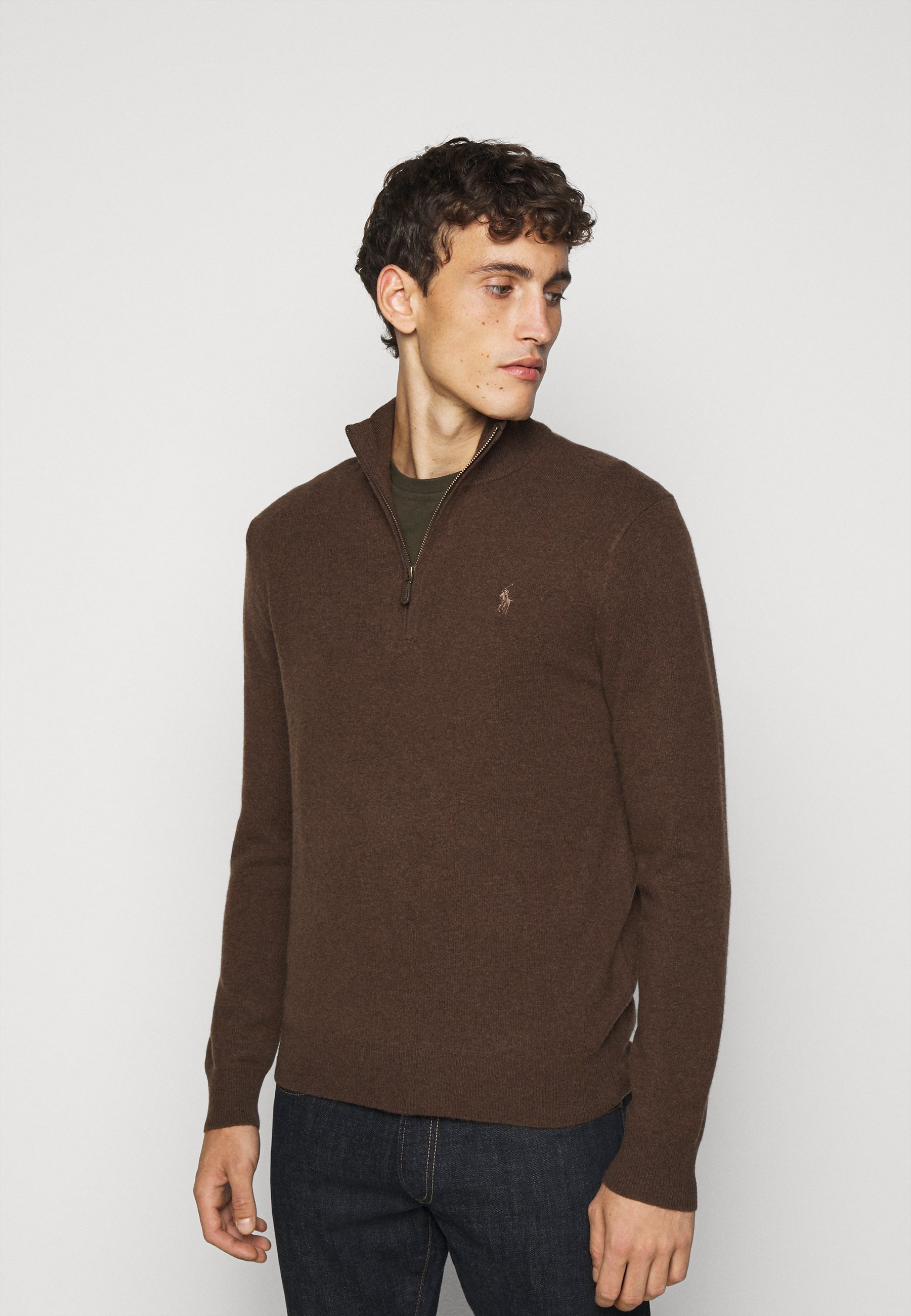 ralph lauren brown sweater