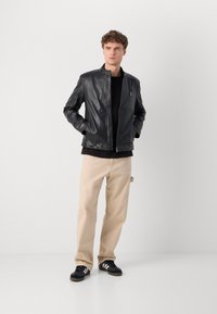Strellson PIERS - Leather jacket - black