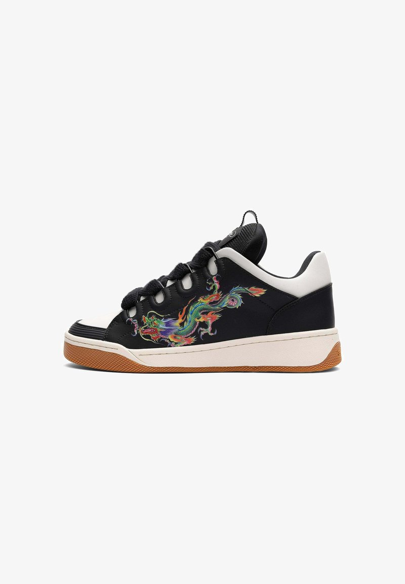 Ed Hardy FLIP LOW - DRAGONS - Skateskor - black/white
