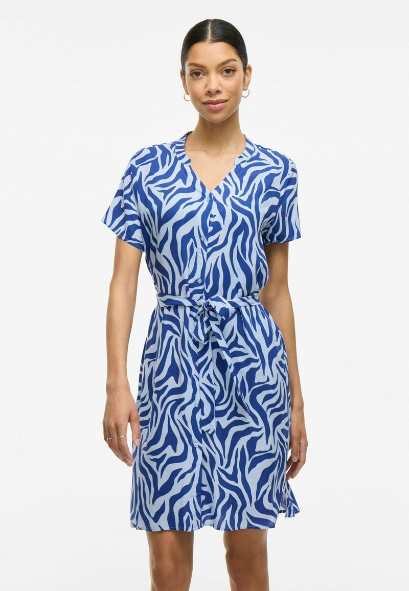 VILA KURZ - Abito a camicia - mazarine blue