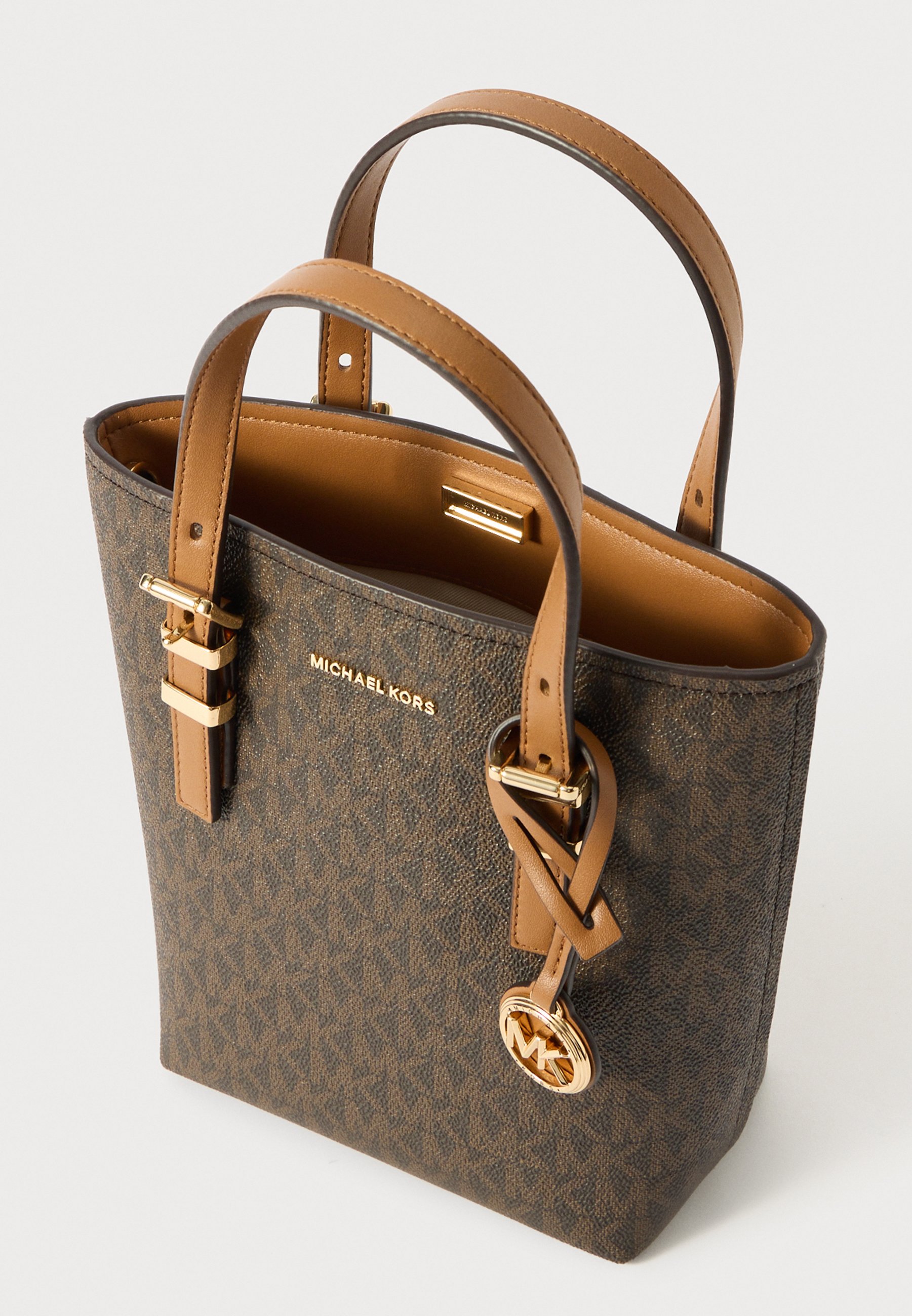 MICHAEL Michael Kors QUINN XS NS TOTE XBODY - Handbag - brown