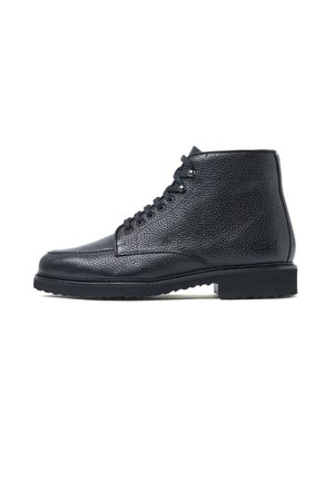 LIVORNO - Stivaletti stringati - full grain black leather