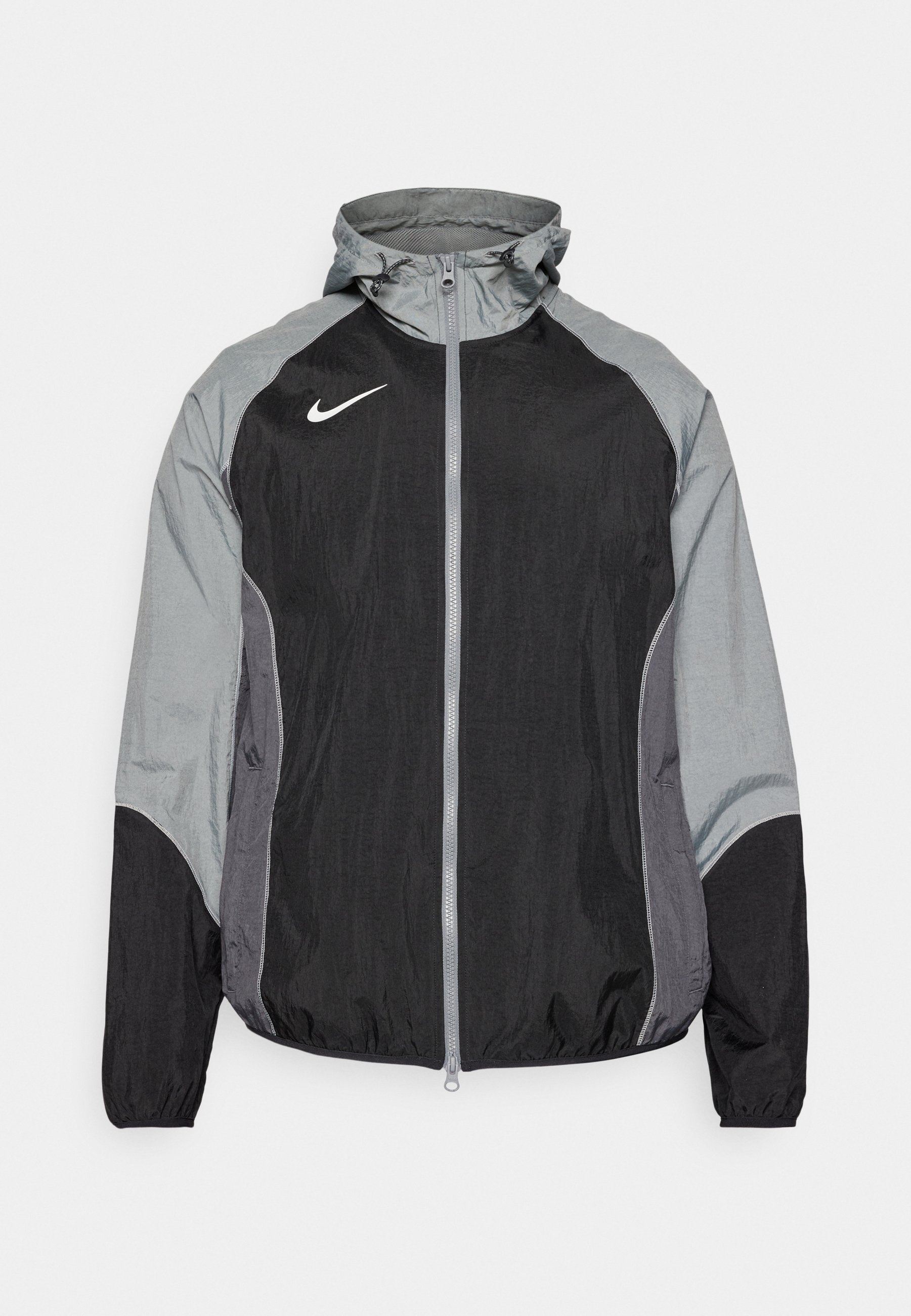nike windrunner grey and black