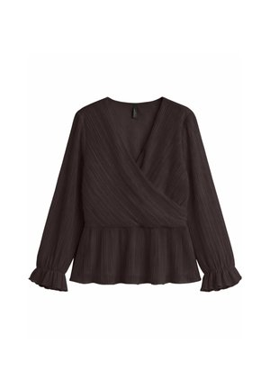 Vero Moda Curve, BLOUSE VMDORA TOP - Blusa - chocolate torte