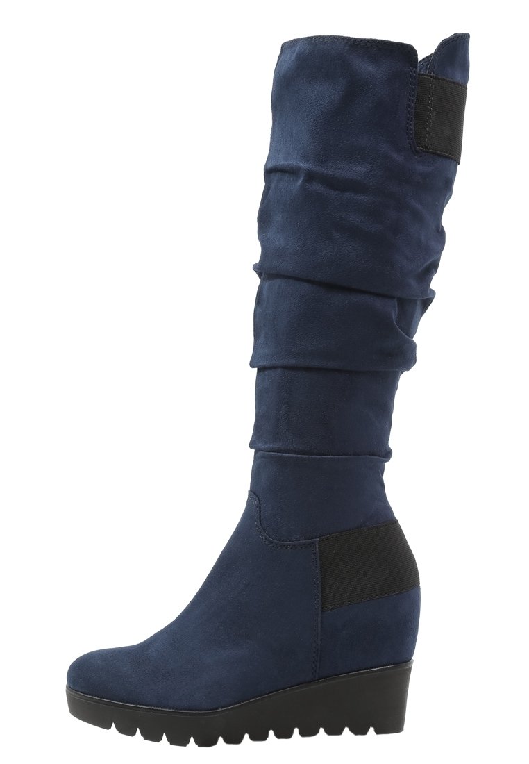Tamaris Botas de cuña - dark blue