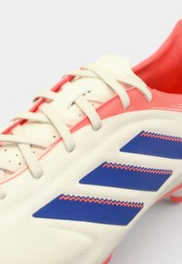 adidas Performance COPA PURE III LEAGUE FG/MG - Botines de fútbol para terreno firme - off white/lucid blue/signal coral