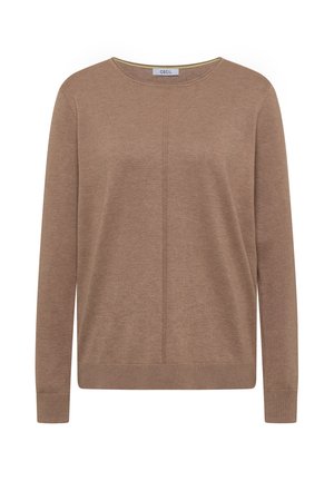 Cecil, BASIC PULLOVER MIT RUNDHALS IN UNIFARBE - Trui - creamy mocha melange