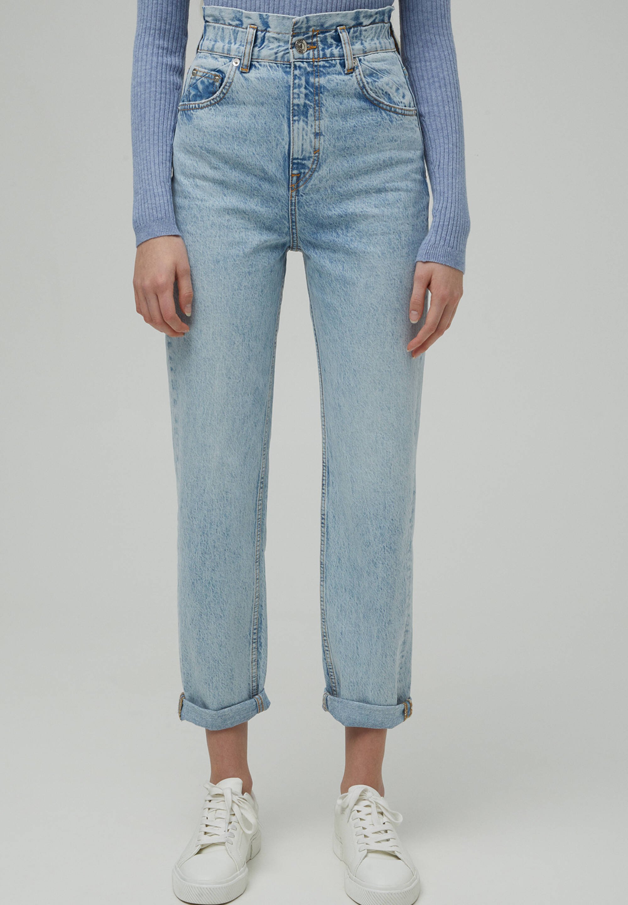 PULL\u0026BEAR Slouchy paperbag jeans 