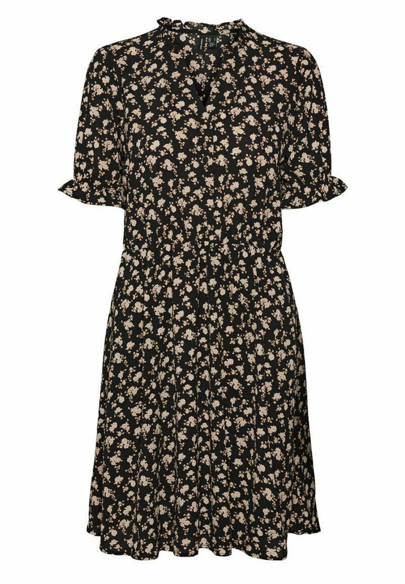 Vero Moda Blousejurk gemêleerd zwart Vero Moda Blousejurk gemêleerd zwart