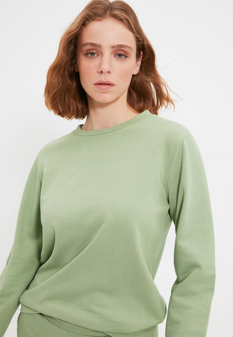 Damen Sweatshirts | Trendyol Sweatshirt green/grün - CQ20847 Damen Sweatshirts | Trendyol Sweatshirt green/grün - CQ20847