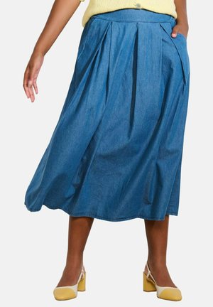 MIDI - Gonna a campana - medium blue