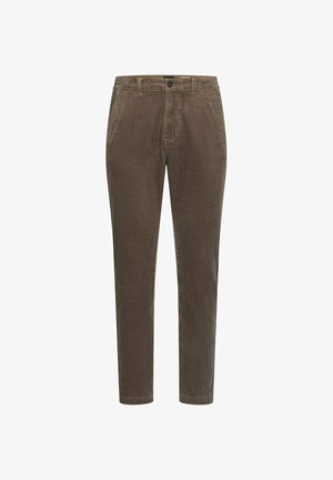 camel active, CORD CHINO REGULAR FIT - Stoffhose - dark chocolate