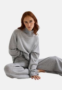 Monoprix COL MONTANT - Pullover - gris chine clair