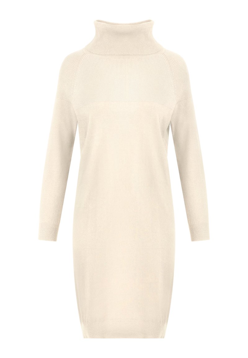 Apart Gebreide jurk beige