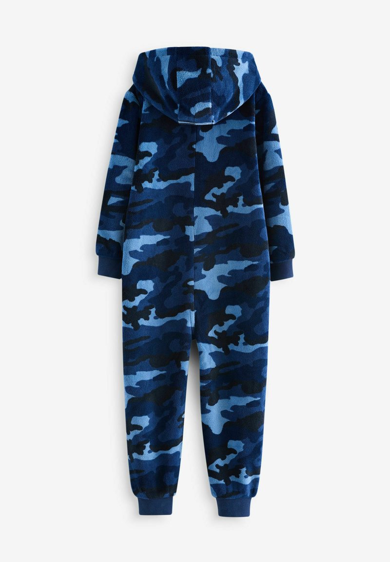 Grenouillère Homme Pyjama Combinaison à Capuche Zippée Imprimé Camouflage - Onesie Polaire Hiver Chaud Une Pièce