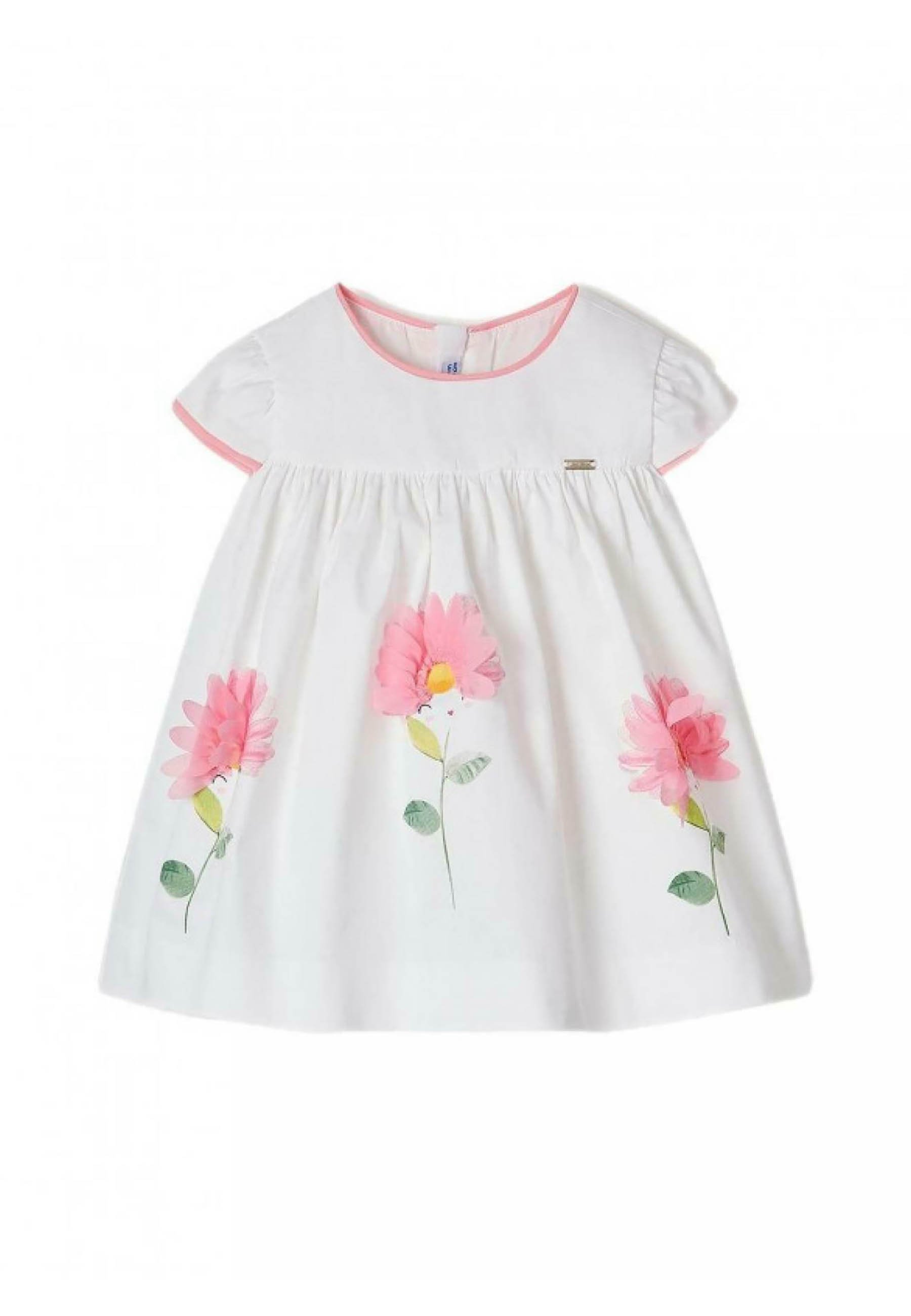 Mayoral Invierno 2021 Vestido niña Rojo con Florecitas