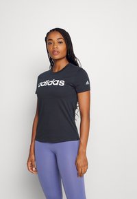 adidas Sportswear W LIN T - Majica kratkih rukava s printom - legend ink/white
