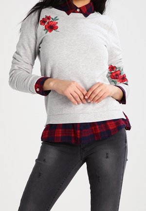 Sweatshirt - mottled light grey
