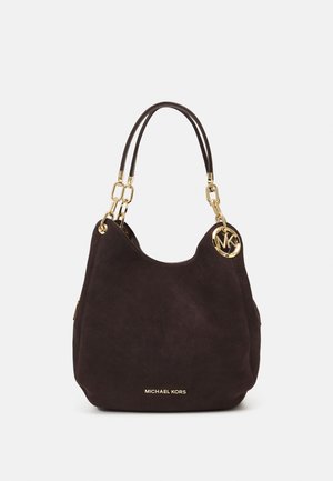 LILLIE CHAIN TOTE - Geantă de mână - chocolate