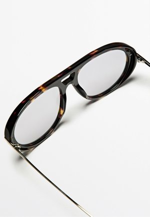 Massimo Dutti, TORTOISESHELL-EFFECT AVIATOR GLASSES - Zonnebril - dark blue