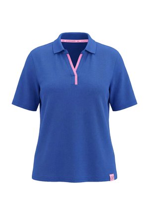 LAURASØN, COLOR POP SHORT SLEEVE BACK GRAPHIC POLO - Polo - blue violet