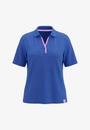 LAURASØN, COLOR POP SHORT SLEEVE BACK GRAPHIC POLO - Pikeepaita - blue violet
