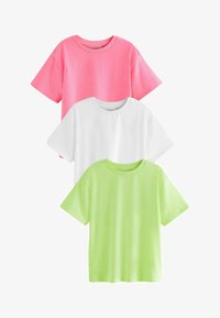 Vybráno, fluro pink yellow white