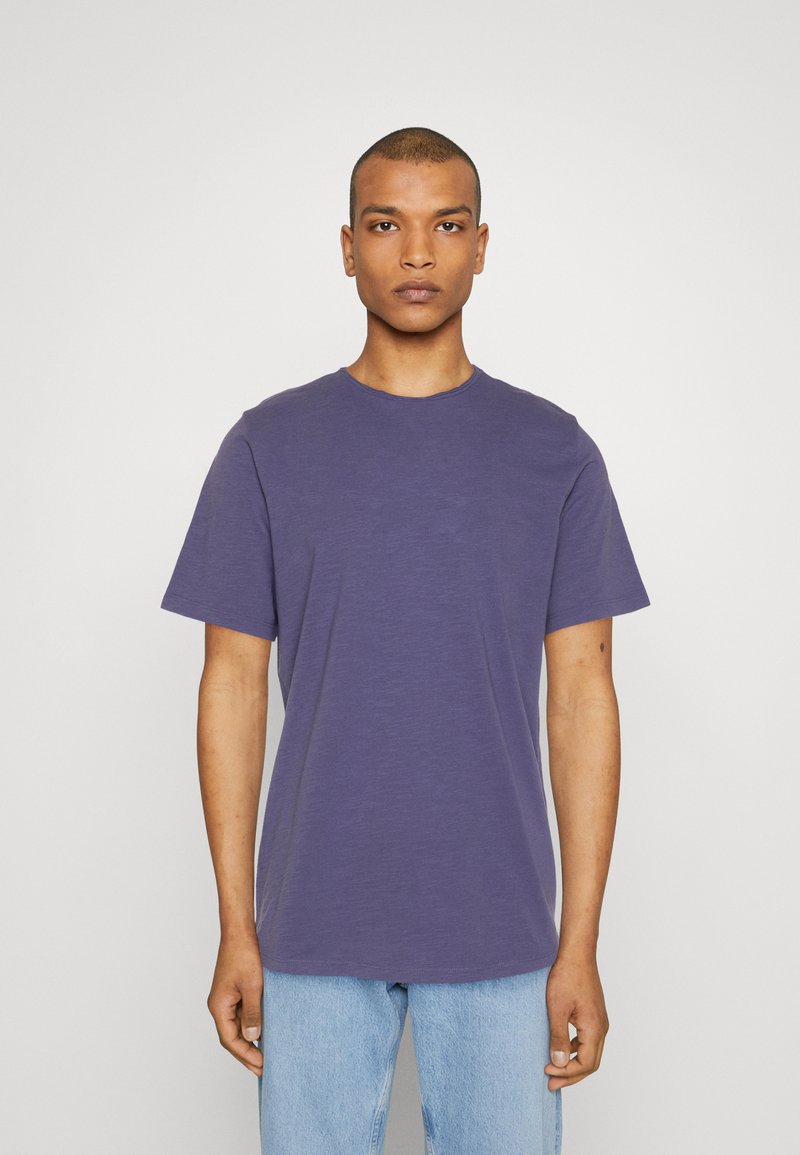 Jack & Jones EBASHER O-NECK SS - T-shirts basic - twilight purple