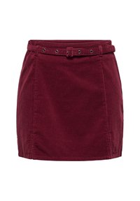 ONLNESSA BELT - Miniskjørt - cabernet