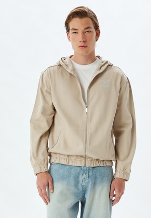 HOODED  - Farkkutakki - beige