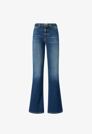 Pinko, 100166-A3FR FLORA FLARE TROUSERS - Vaqueros a campana - dark blue