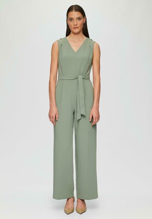 s.Oliver BLACK LABEL MIT CUT-OUTS - Tuta jumpsuit - helles olivgrün