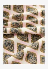 Unselected, khaki green cream foil woodblock